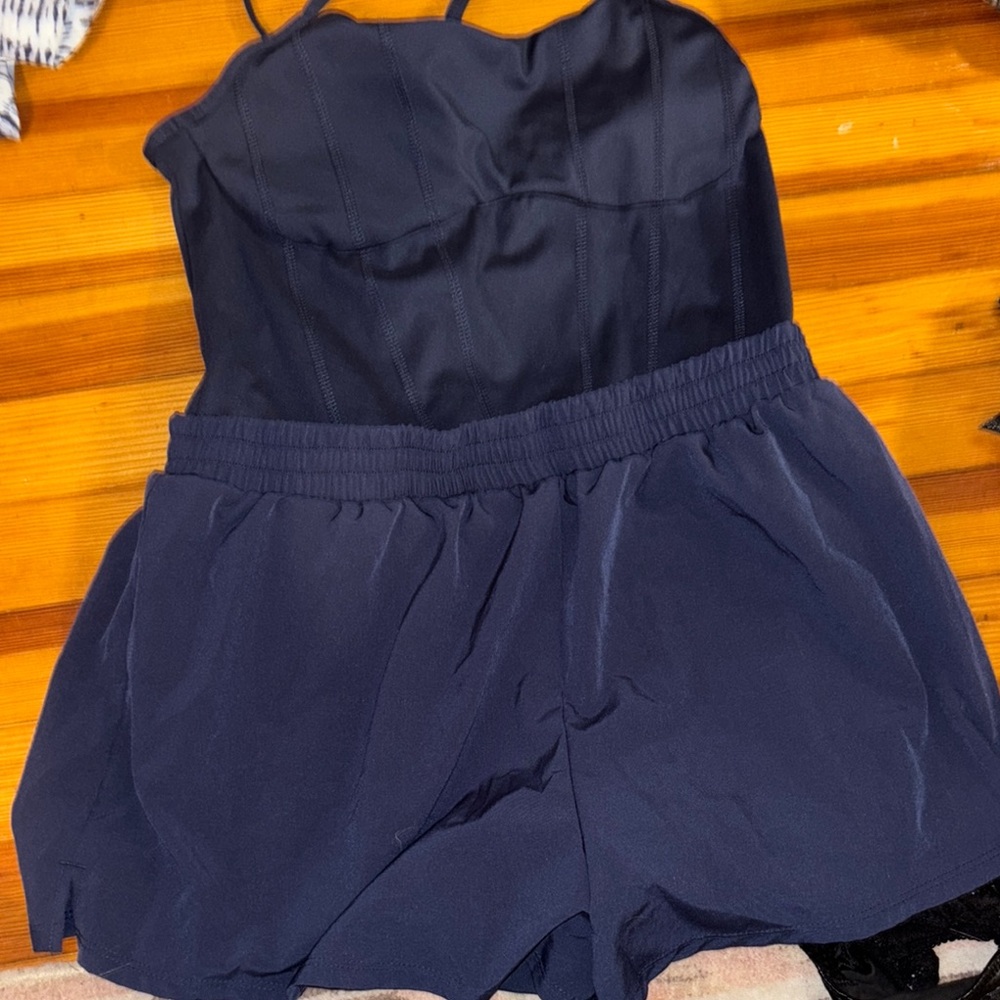 PINK Victoria's Secret Navy Romper
